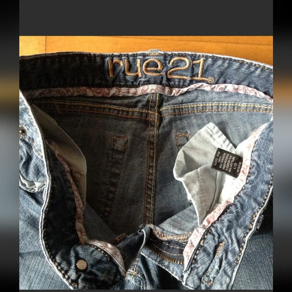 Rue 21 Girls Jeans Size 0/1 Medium Datk Wash Slim/ Skinny - Picture 6 of 10